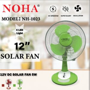 12" Solar Table Fan