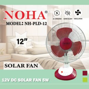 12" Solar Table Fan